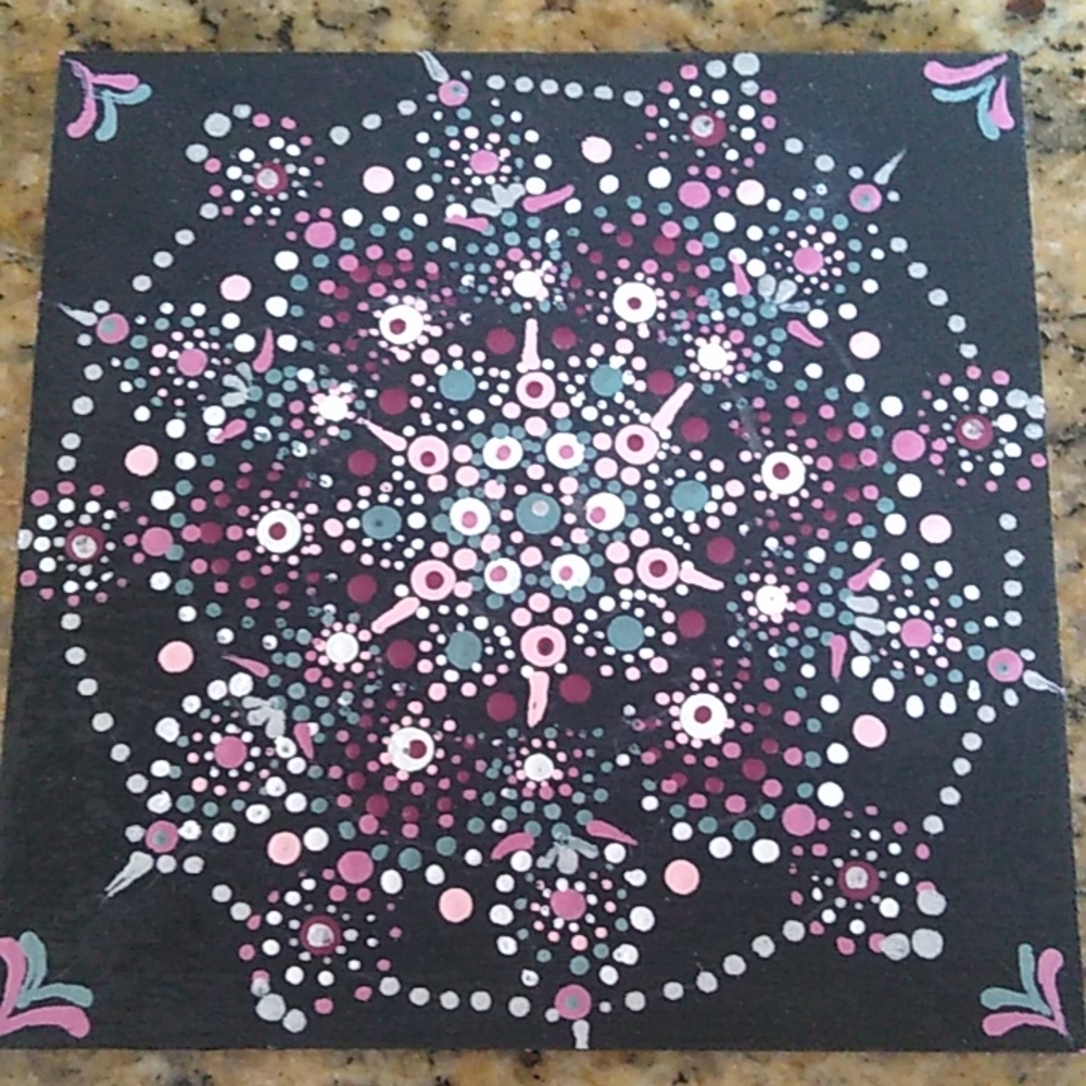 Hand Painted Mandala